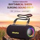 awei KA33 Portable Outdoor Waterproof Bluetooth Speaker Subwoofer(Black) - 2