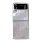 For Samsung Galaxy Z Flip4 5G Silver Edge PC Folding Phone Case(Glacier) - 1