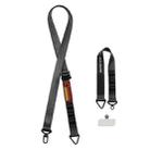 DUX DUCIS Outdoor Series Nylon Adjustable Crossbody Phone Lanyard(Black) - 1