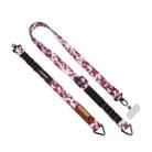 DUX DUCIS Outdoor Series Nylon Adjustable Crossbody Phone Lanyard(Camouflage Pink) - 2