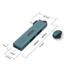 Onten UC51 3 in 1 Type-C to USB HUB(Pine Green) - 3