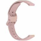 12mm Solid Color Nail Buckle Silicone Watch Band(Pink) - 1