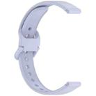 12mm Solid Color Nail Buckle Silicone Watch Band(Light Blue) - 1