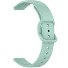 12mm Solid Color Nail Buckle Silicone Watch Band(Teal) - 2