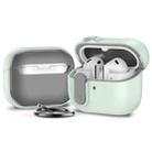 For Samsung Galaxy Buds3 / 3 Pro Mars Earphone Protective Case with Security Lock(Mint Green) - 1