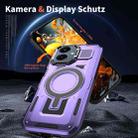 For Samsung Galaxy A06 4G Shield Hollow Frame Holder MagSafe Phone Case(Purple) - 2