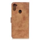 For Samsung Galaxy M11 Antelope Texture Magnetic Buckle Horizontal Flip PU Leather Case with Card Slots & Wallet & Holder(Brown) - 2