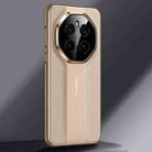 For Honor Magic7 Pro Imitation Ultimate Design Plain Leather Phone Case(Gold) - 1