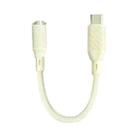 09U-JT Type-C to 3.5mm Earphone Audio Adapter(Apricot) - 1