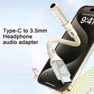 09U-JT Type-C to 3.5mm Earphone Audio Adapter(Apricot) - 2