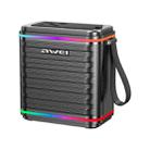 awei KA3 15W Portable Bluetooth Speaker with RGB Light(Black) - 1