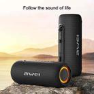 awei KA8 7W Portable Bluetooth Speaker with RGB Light(Black) - 2