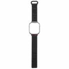 For Redmi Watch 5 / Watch 4 Metal Black Frame Integrated I-shaped Magnetic Silicone Watch Band(Black) - 3