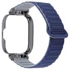 For Redmi Watch 5 / Watch 4 Metal Black Frame Integrated I-shaped Magnetic Silicone Watch Band(Indigo Gray) - 2