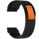 For Garmin 22mm Loop Nylon Hook and Loop Fastener Quick Release Watch Band(Black) - 3