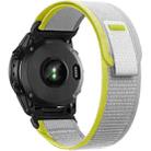 For Garmin 22mm Loop Nylon Hook and Loop Fastener Quick Release Watch Band(Apricot Yellow) - 2