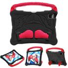 For iPad Pro 11 2022 / 2021 / 2020 Boxing Series Kickstand EVA Shockproof Tablet Case with Shoulder Strap(Black Red) - 1