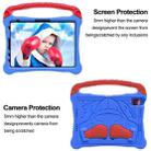 For iPad Pro 11 2022 / 2021 / 2020 Boxing Series Kickstand EVA Shockproof Tablet Case with Shoulder Strap(Blue Red) - 2