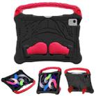 For iPad Air 2022 / 2020 10.9 Boxing Series Kickstand EVA Shockproof Tablet Case with Shoulder Strap(Black Red) - 1