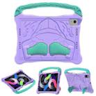 For iPad Air 2022 / 2020 10.9 Boxing Series Kickstand EVA Shockproof Tablet Case with Shoulder Strap(Purple Mint) - 1