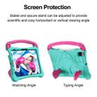 For iPad Air 11 2024 /  2025 Boxing Series Kickstand EVA Shockproof Tablet Case with Shoulder Strap(Mint Rose Red) - 3
