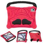 For iPad Air 11 2024 /  2025 Boxing Series Kickstand EVA Shockproof Tablet Case with Shoulder Strap(Red Black) - 1