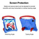 For iPad Air 11 2024 /  2025 Boxing Series Kickstand EVA Shockproof Tablet Case with Shoulder Strap(Blue Red) - 3