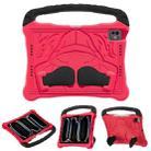 For iPad Pro 11 2024 Boxing Series Kickstand EVA Shockproof Tablet Case with Shoulder Strap(Red Black) - 1
