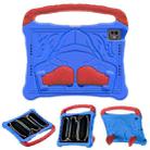 For iPad Pro 11 2024 Boxing Series Kickstand EVA Shockproof Tablet Case with Shoulder Strap(Blue Red) - 1