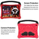 For iPad 10.2 2021 / 2020 / 2019 Boxing Series Kickstand EVA Shockproof Tablet Case with Shoulder Strap(Red Black) - 2