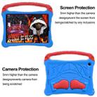 For iPad 10.2 2021 / 2020 / 2019 Boxing Series Kickstand EVA Shockproof Tablet Case with Shoulder Strap(Blue Red) - 2