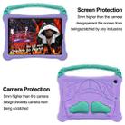 For iPad 10.2 2021 / 2020 / 2019 Boxing Series Kickstand EVA Shockproof Tablet Case with Shoulder Strap(Purple Mint) - 2