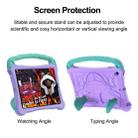 For iPad 10.2 2021 / 2020 / 2019 Boxing Series Kickstand EVA Shockproof Tablet Case with Shoulder Strap(Purple Mint) - 3