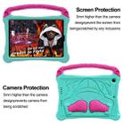 For iPad 10.5 2017 / Air 3 2019 Boxing Series Kickstand EVA Shockproof Tablet Case with Shoulder Strap(Mint Rose Red) - 2