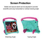 For iPad 10.5 2017 / Air 3 2019 Boxing Series Kickstand EVA Shockproof Tablet Case with Shoulder Strap(Mint Rose Red) - 3