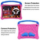 For iPad 10.5 2017 / Air 3 2019 Boxing Series Kickstand EVA Shockproof Tablet Case with Shoulder Strap(Rose Red Blue) - 2