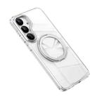For Samsung Galaxy S25+ 5G Frosted 360 Degree MagSafe Magnetic Holder Phone Case(Silver) - 2