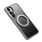 For Samsung Galaxy S25+ 5G Frosted 360 Degree MagSafe Magnetic Holder Phone Case(Grey) - 2