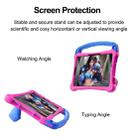 For Huawei MatePad SE 11 2024 Boxing Series Kickstand EVA Shockproof Tablet Case with Shoulder Strap(Rose Red Blue) - 3