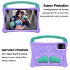 For Huawei MatePad SE 11 2024 Boxing Series Kickstand EVA Shockproof Tablet Case with Shoulder Strap(Purple Mint) - 2