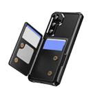 For Samsung Galaxy S24+ 5G Horizontal Flip Card Bag Holder Leather Phone Case(Black) - 2