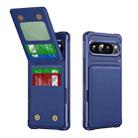 For Google Pixel 9 / 9 Pro Vertical Flip Card Bag Holder Leather Phone Case(Dark Blue) - 1