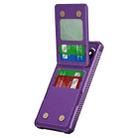 For Google Pixel 9 Pro XL Vertical Flip Card Bag Holder Leather Phone Case(Purple) - 2