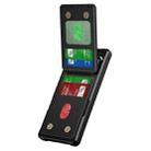 For Google Pixel 7 Vertical Flip Card Bag Holder Leather Phone Case(Black) - 2