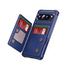 For Google Pixel 9 Pro XL Horizontal Flip Card Bag Holder Leather Phone Case(Dark Blue) - 2