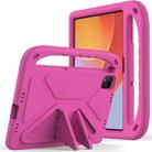 For Infinix Xpad 11 2024 Handle EVA Shockproof Tablet Case with Holder(Rose Red) - 1