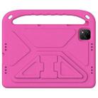 For Infinix Xpad 11 2024 Handle EVA Shockproof Tablet Case with Holder(Rose Red) - 2