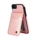 For iPhone 7 / 8 / SE 2022 AwQuer Vertical Flip Card Bag Holder Leather Phone Case(Rose Gold) - 2