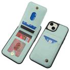 For iPhone 11 AwQuer Vertical Flip Card Bag Holder Leather Phone Case(Green) - 3