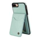 For iPhone 7 Plus / 8 Plus AwQuer Vertical Flip Card Bag Holder Leather Phone Case(Green) - 2